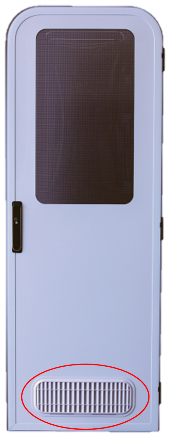 Camec New Style Door Vent - Black