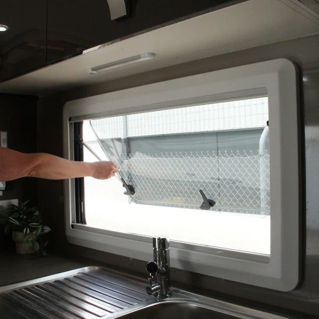 Camec Push Out Double Glazed Window - 900W x 450H