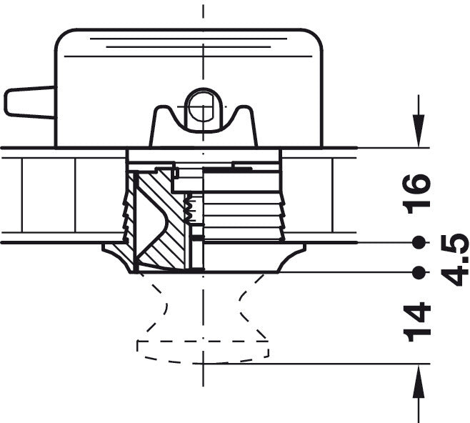 Large Rosette - Matte Nickel (Raised lip)