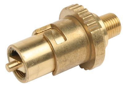 Natural Brass Socket 1/4" Male Bayonet