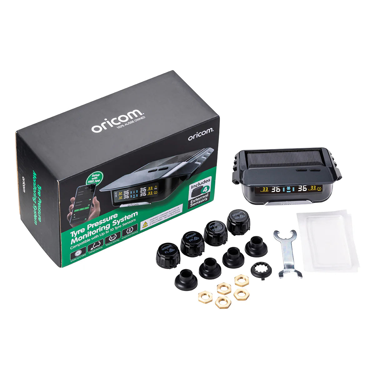 Oricom APP DIY TPMS W Multicolour Display - 8 External Sensor