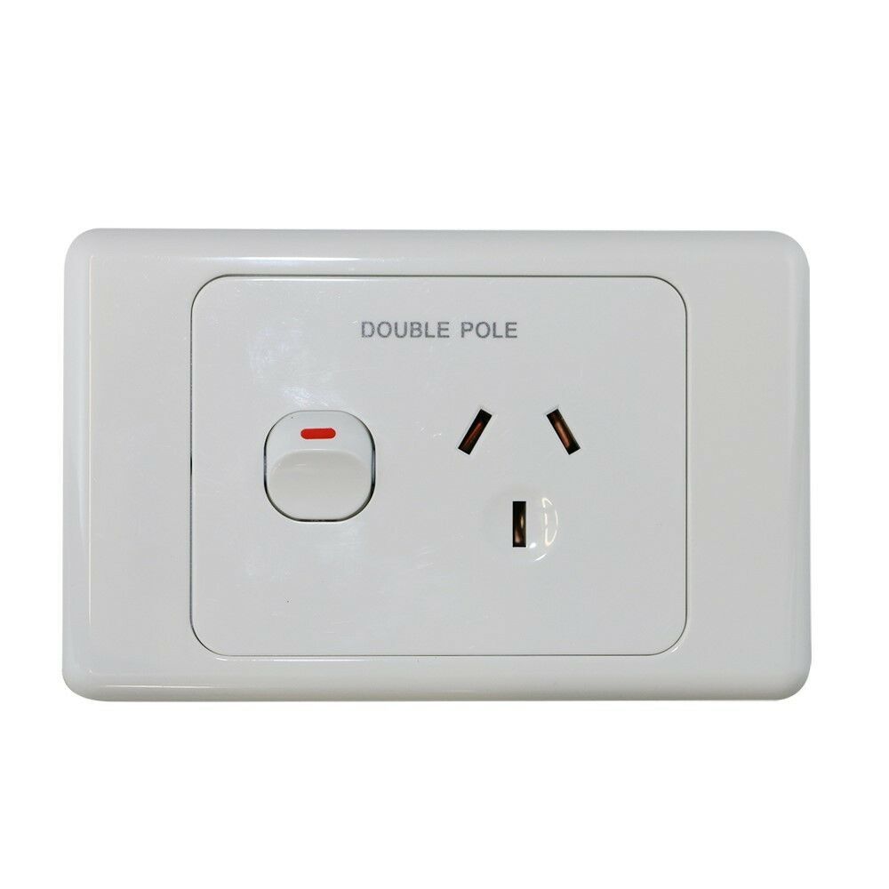 240V 15 AMP Single Power Point Double Pole