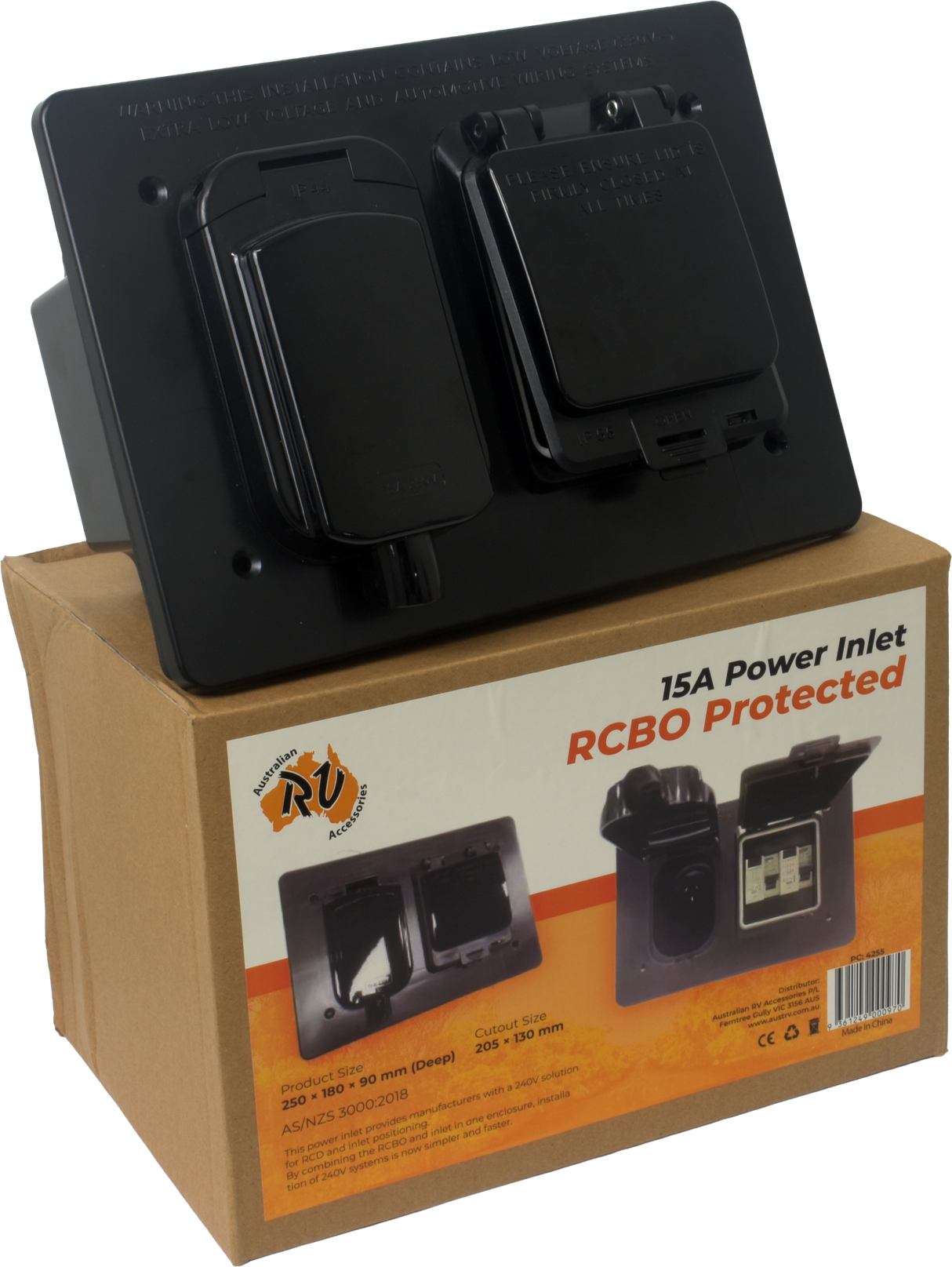 15A POWER INLET RCBO PROTECTED