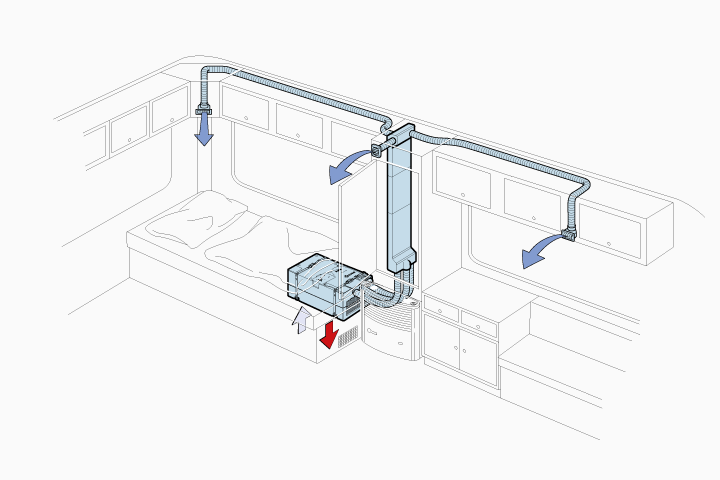 Truma Saphir Storage Box Air Conditioning System