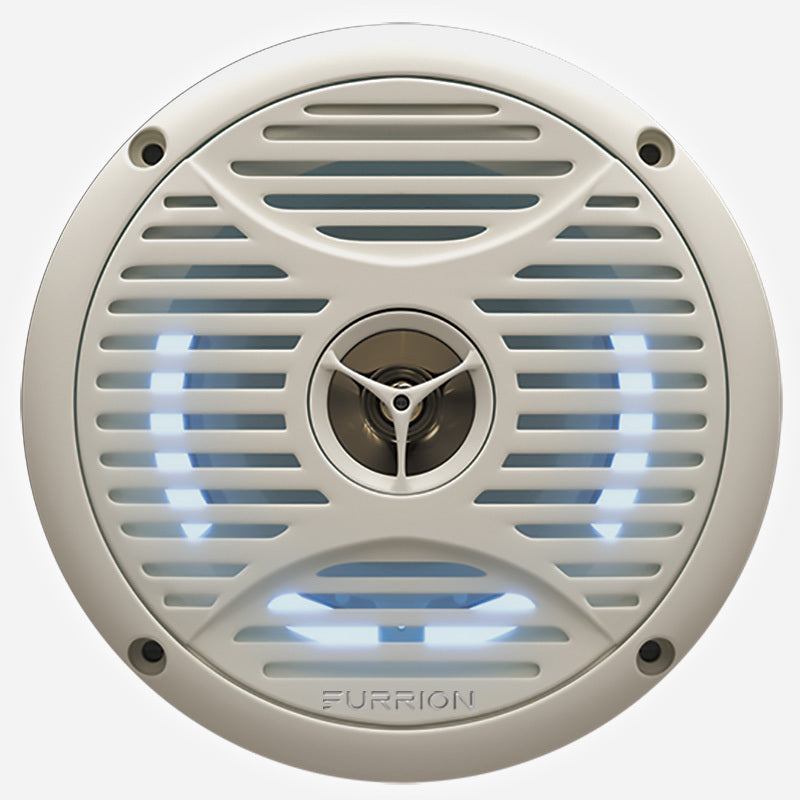 FURRION White 5" 2-Way IP55 Outdoor Marine Speaker with LED + LED Ring (AM) FMS5L2A-PS