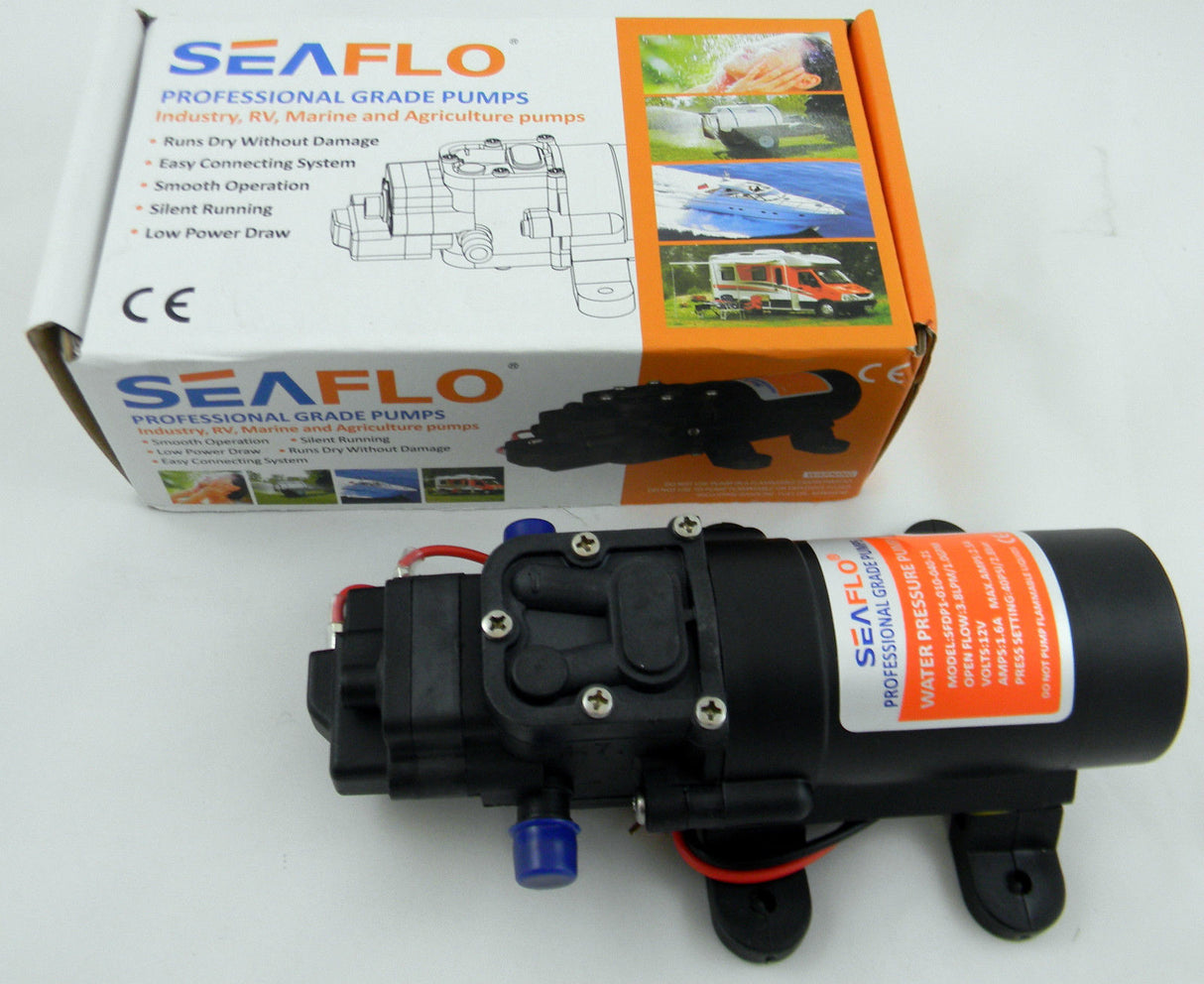 Seaflo 3.8LPM Water Pressure Pump 12V Diaphragm 21 Series