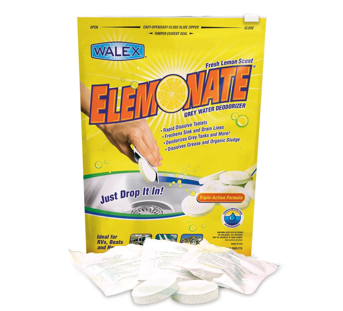 Walex Elemonate Grey Water Deodiriser 5 Pack