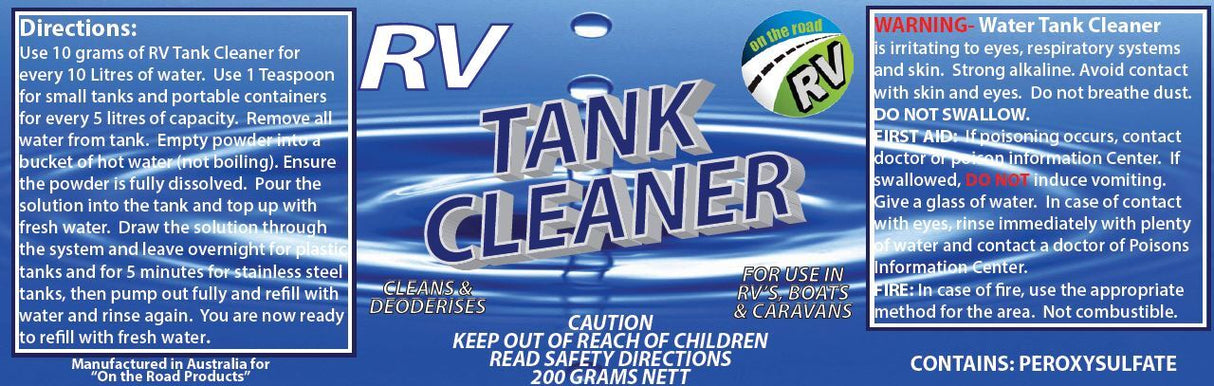 Caravan Water Tank Cleaner