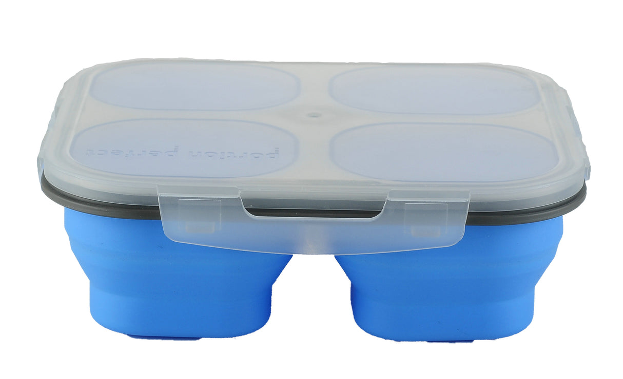 Collapsible Silicone 4 Compartment Storage Container
