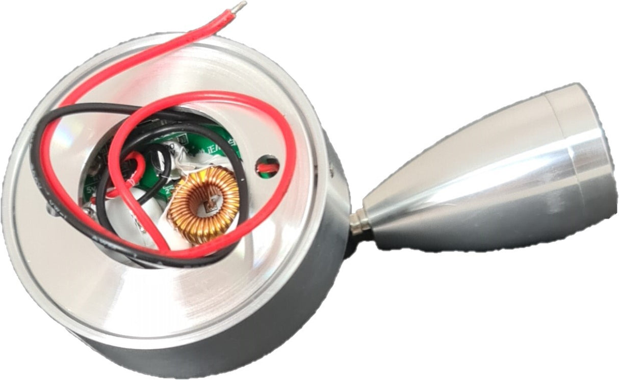 12V LED Reading Light With USB Chrome