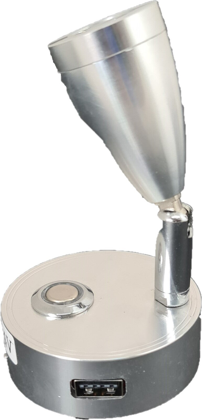 12V LED Reading Light With USB Chrome