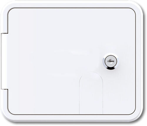 RV Flomaster Gravity/city Water Inlet Hatch - White