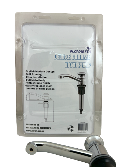 RV Flomaster Deluxe Chrome Hand Pump