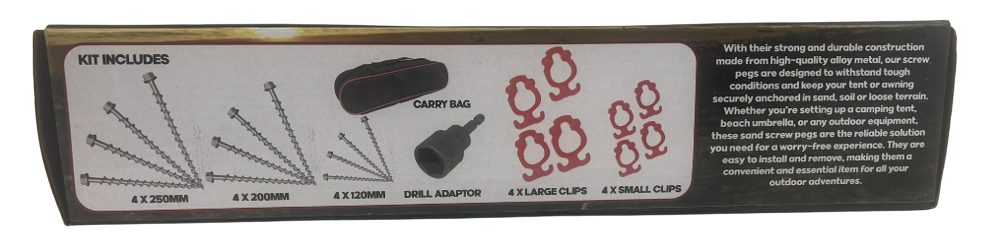 Triton Screw Peg Kit - Deluxe Metal