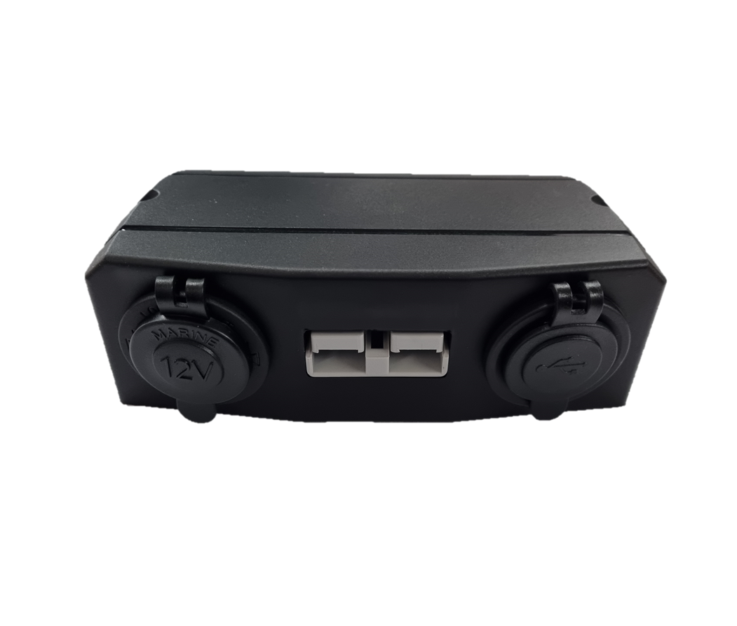 Mean Mother Surface Mount 50A Plug with USB & Cig Socket