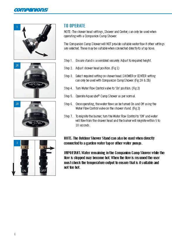 Companion Outdoor Shower Stand