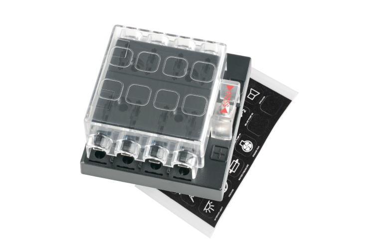 NARVA 8 Way Fuse Block - With Cover 54433