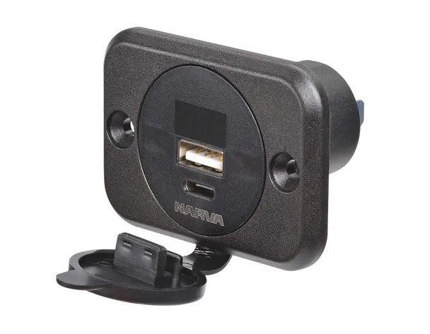 Flush Mount Socket & Meter USB-C