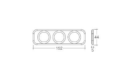 Narva Accessory /Dual USB Sockets and 12/24V DC LED Amp/Volt Meters 81185BL