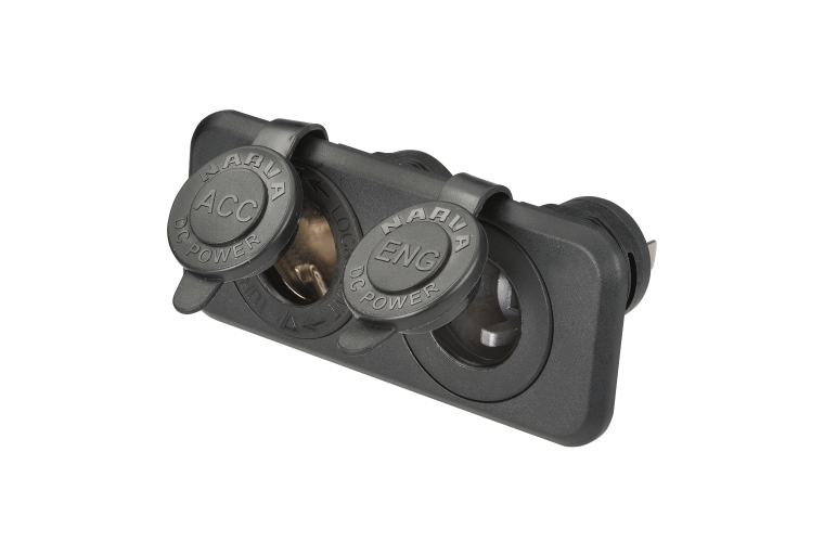 NARVA Flush Mount ACC/ENG Socket Black 81141BL