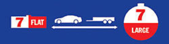 NARVA Trailer Connector - 7 Pin Socket (Car) to 7Pin Round (Trailer) - 82245BL