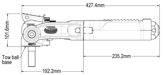XO Series off road coupling 50mm towball - 3500kg Fixed electric brake
