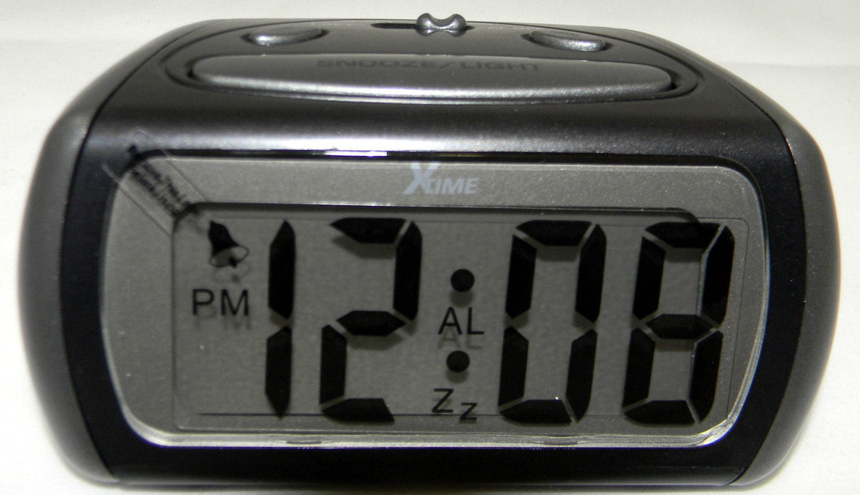 LCD Alarm Clock X Time BLACK
