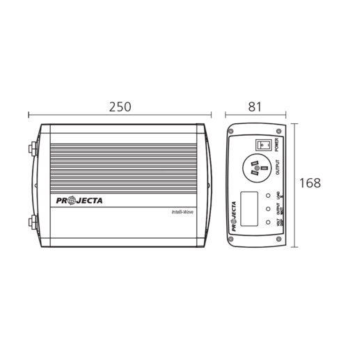 Projecta 12V 600W Intelli-Wave Pure Sine Wave Inverter IP600