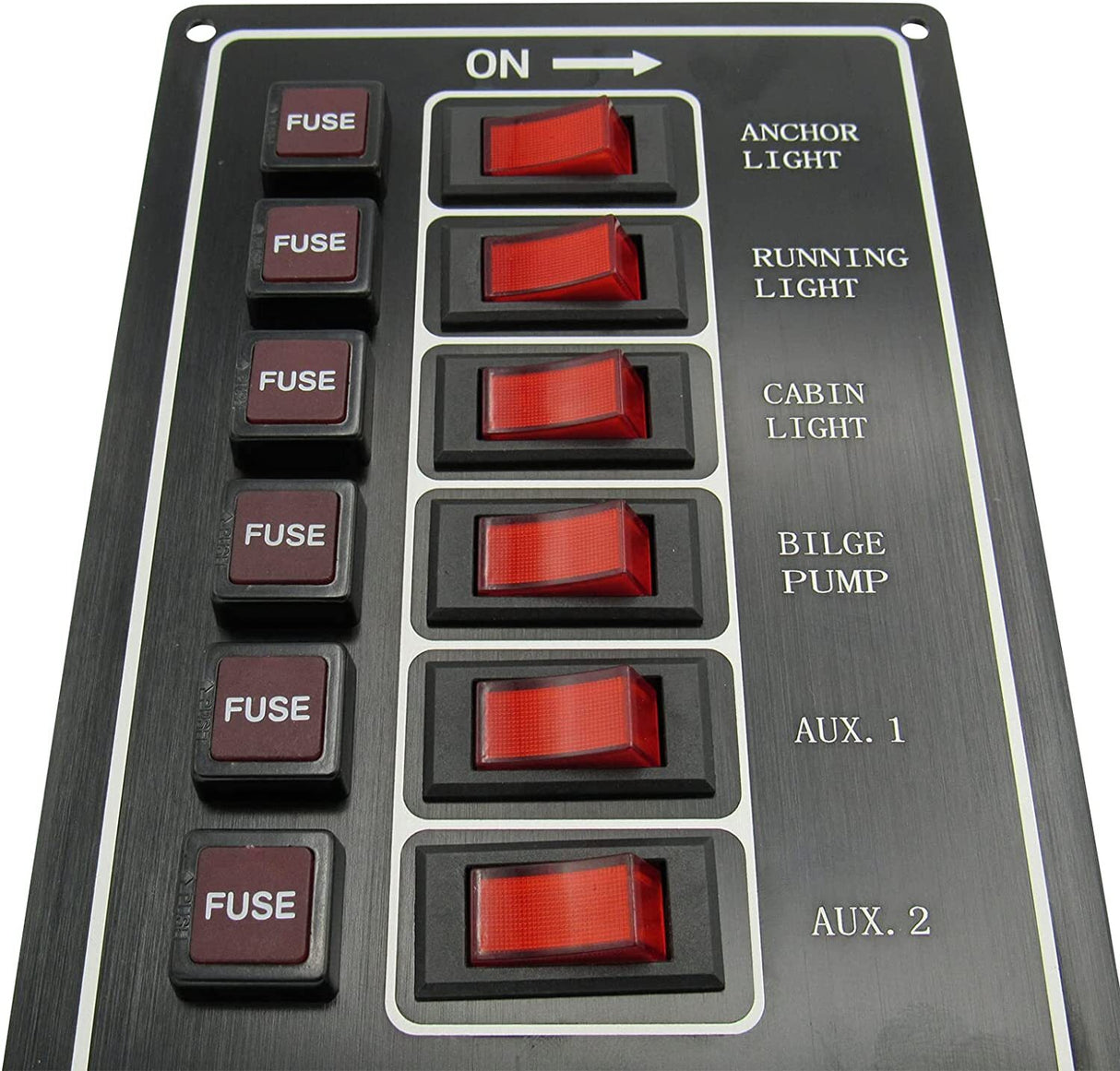 6 Gang Vertical Switch Panel