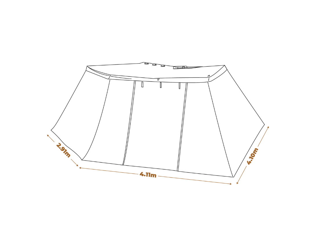 Oztrail Blockout 270 Awning 2m Wall Kit