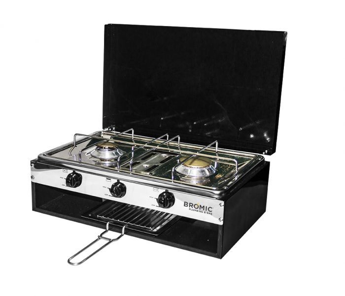Caravan-Lido Junior Deluxe 2 Burner with Grill (With Flame Safe)