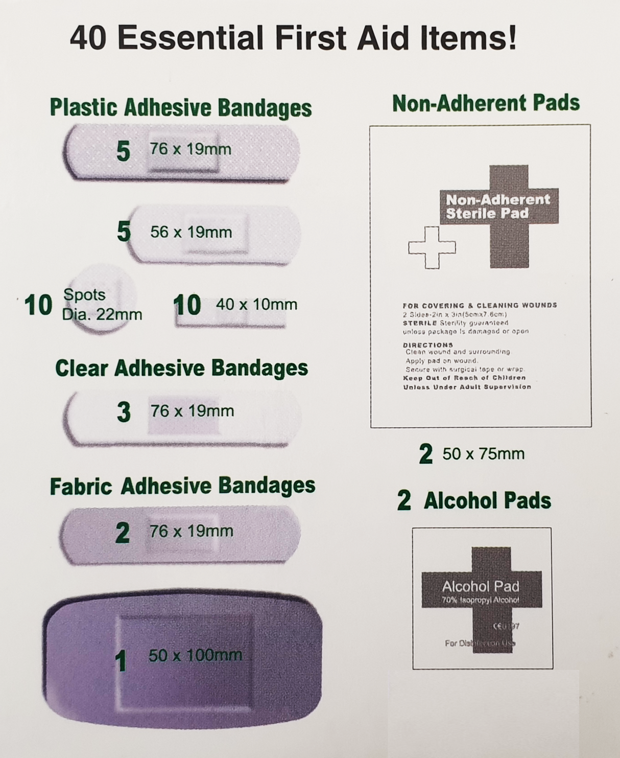 Handy First Aid Kit 40pc