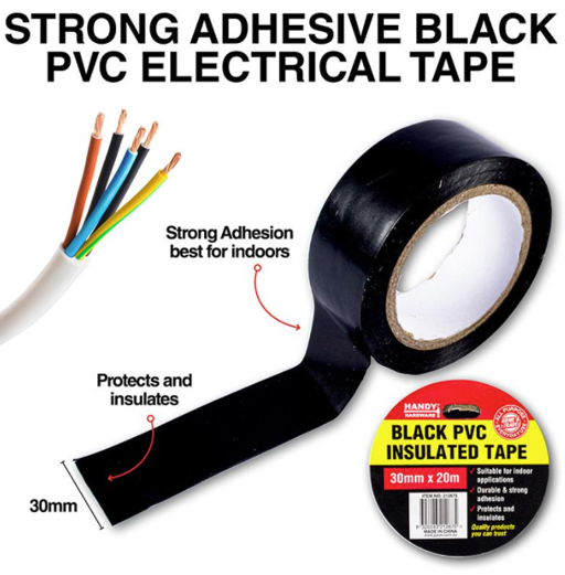 B-Tape PVC Black Insulation 30mm x 20m