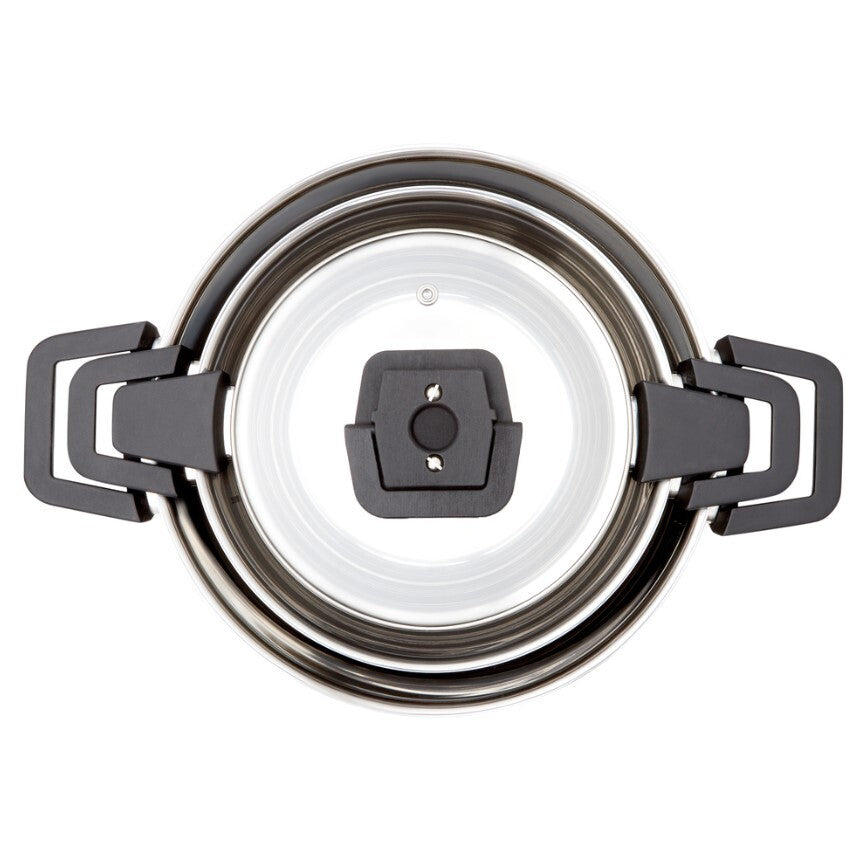 Westinghouse 3PC Stainless Steel Nesting Pot & Pan Set