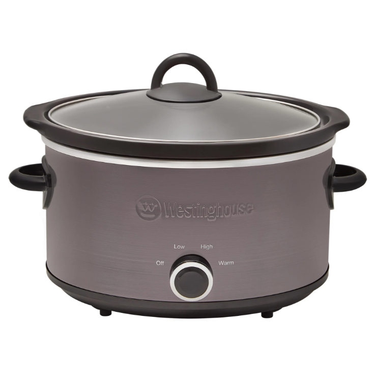 Westinghouse 240V Slow Cooker 3.5L Black Stainless Steel