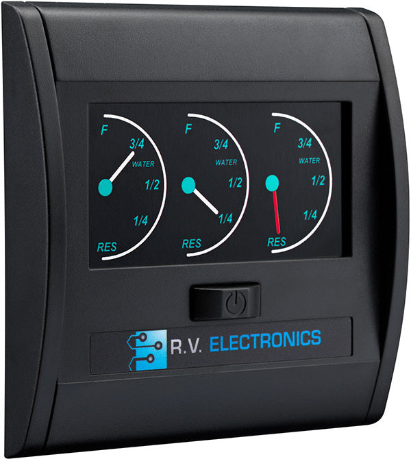 Black Triple Water Level Indicator LCD0219