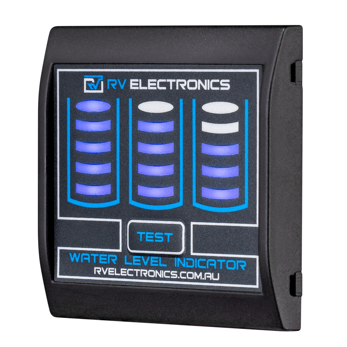 Slimline LED triple tank gauge - Black