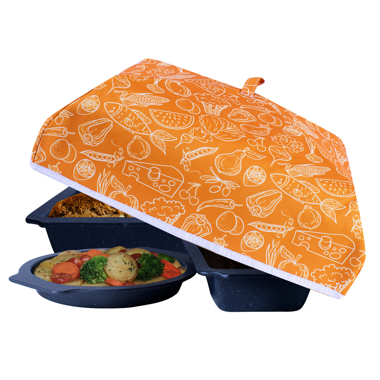 Cook Easy 37cm Insulated Food Cover - Orange