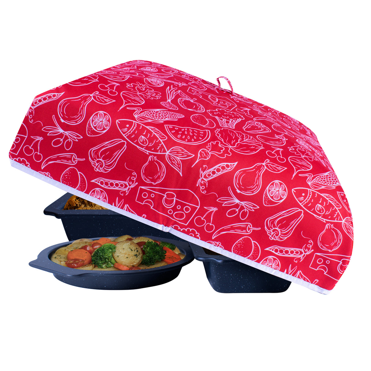 Cook Easy 50cm Insulated Food Cover - Red
