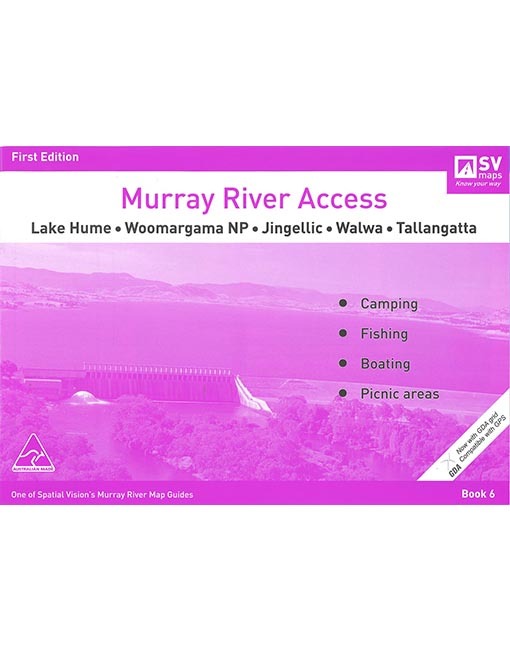 Murray Chart #6 Lake Hume, Woomargama NP, Jingellic, Walwa & Tallangatta - Violet