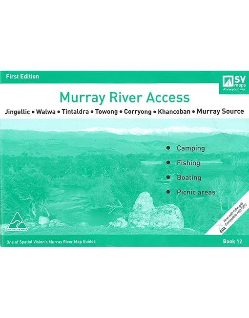 Murray Chart #12 Jingellic, Walwa, Tintaldra Towong Corryong Khancoban Murray Source - Green