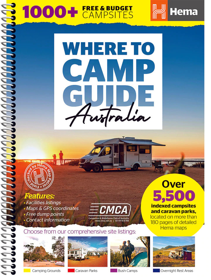 Hema - Where To Camp guide Australia