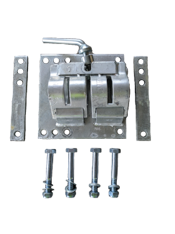 Double Clamp Galv Bolt on Kit to suit 48mm Tube