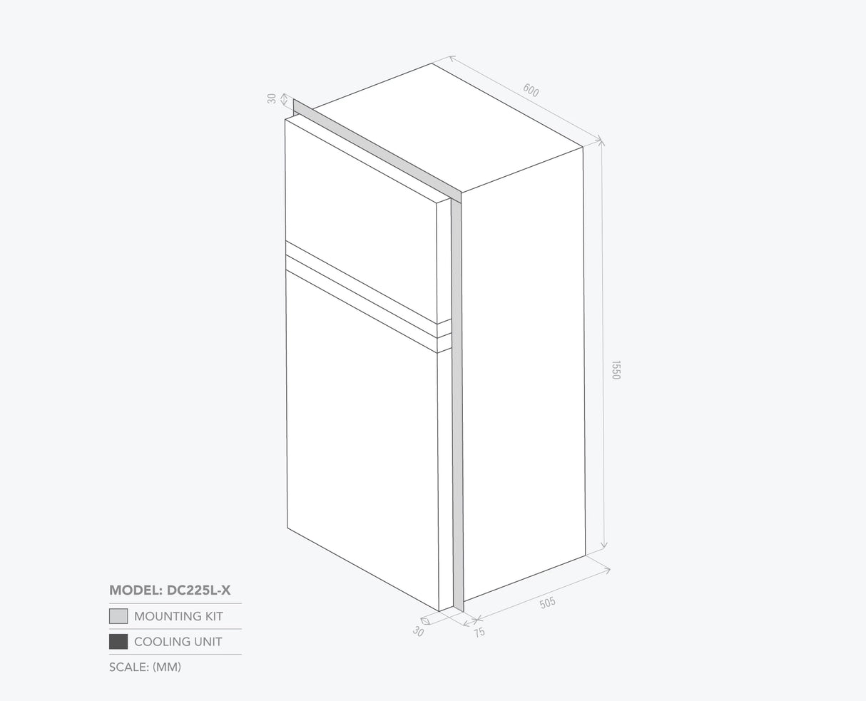Bushman 225L Caravan Fridge