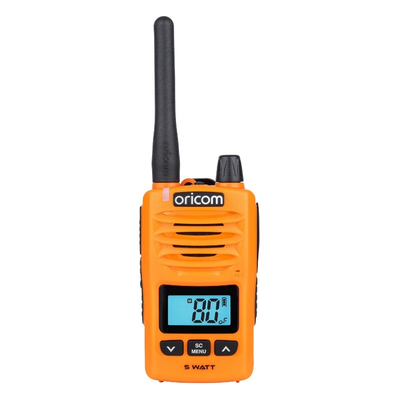 ORICOM 5 Watt IP67 Waterproof Handheld UHF CB Radio - Orange