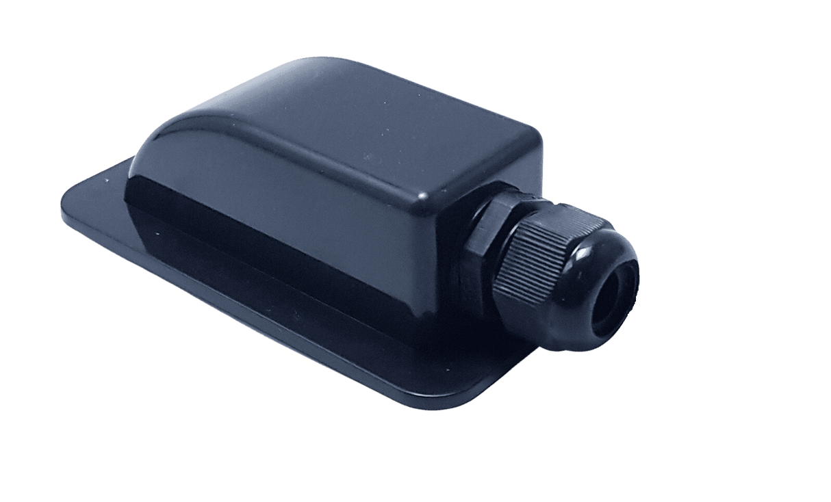 Exotronic 1 Gland Black Cable Entry Cover (Lightweight ABS)