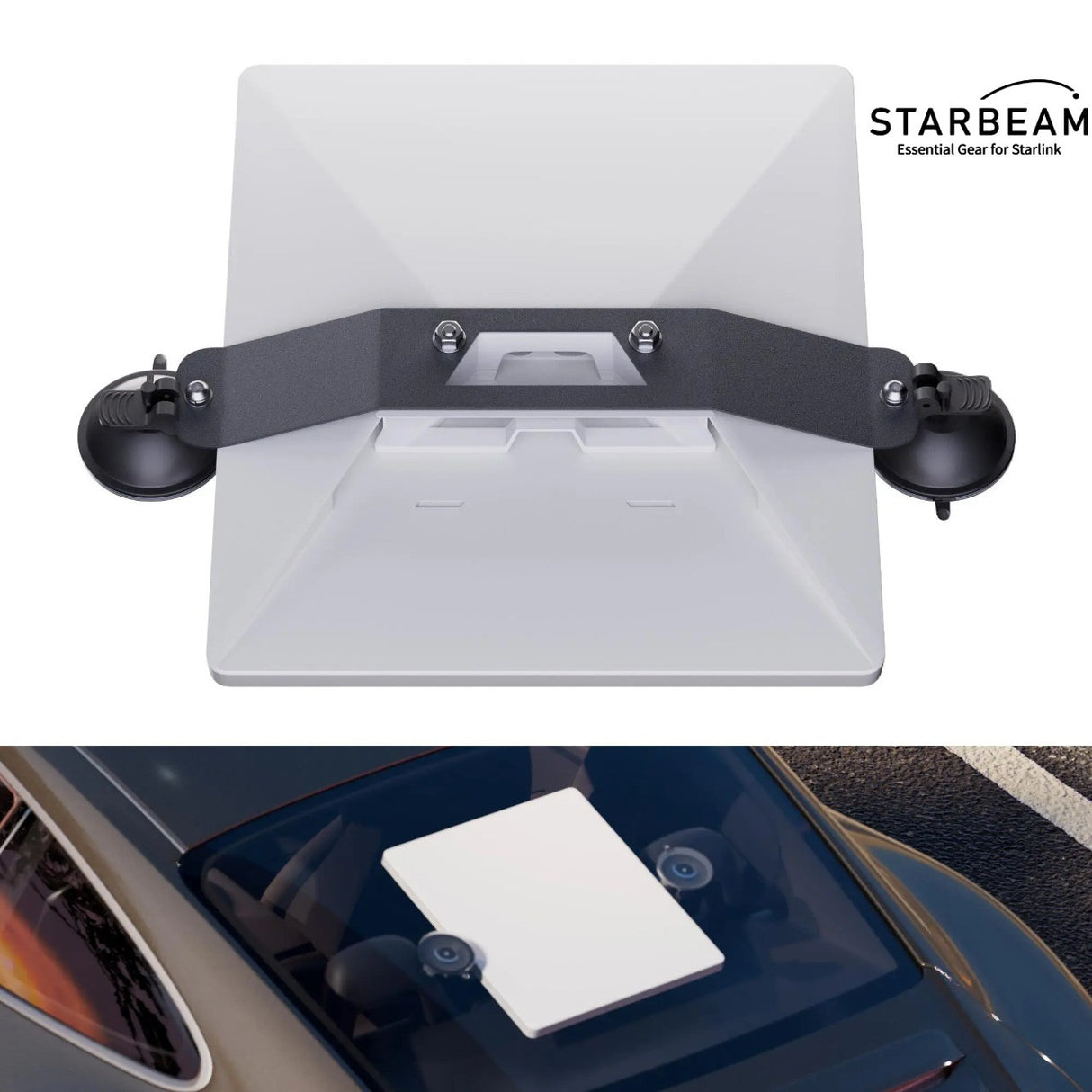 STARBEAM Starlink Mini 2 Suction Cup Mount for Vehicle Sunroof or Window