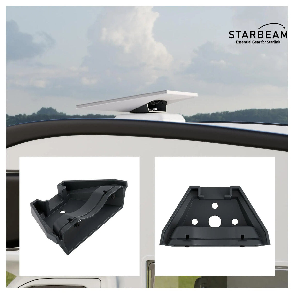 STARBEAM Starlink Mini Mobility Anti-Theft Kickstand Mount - Aluminium