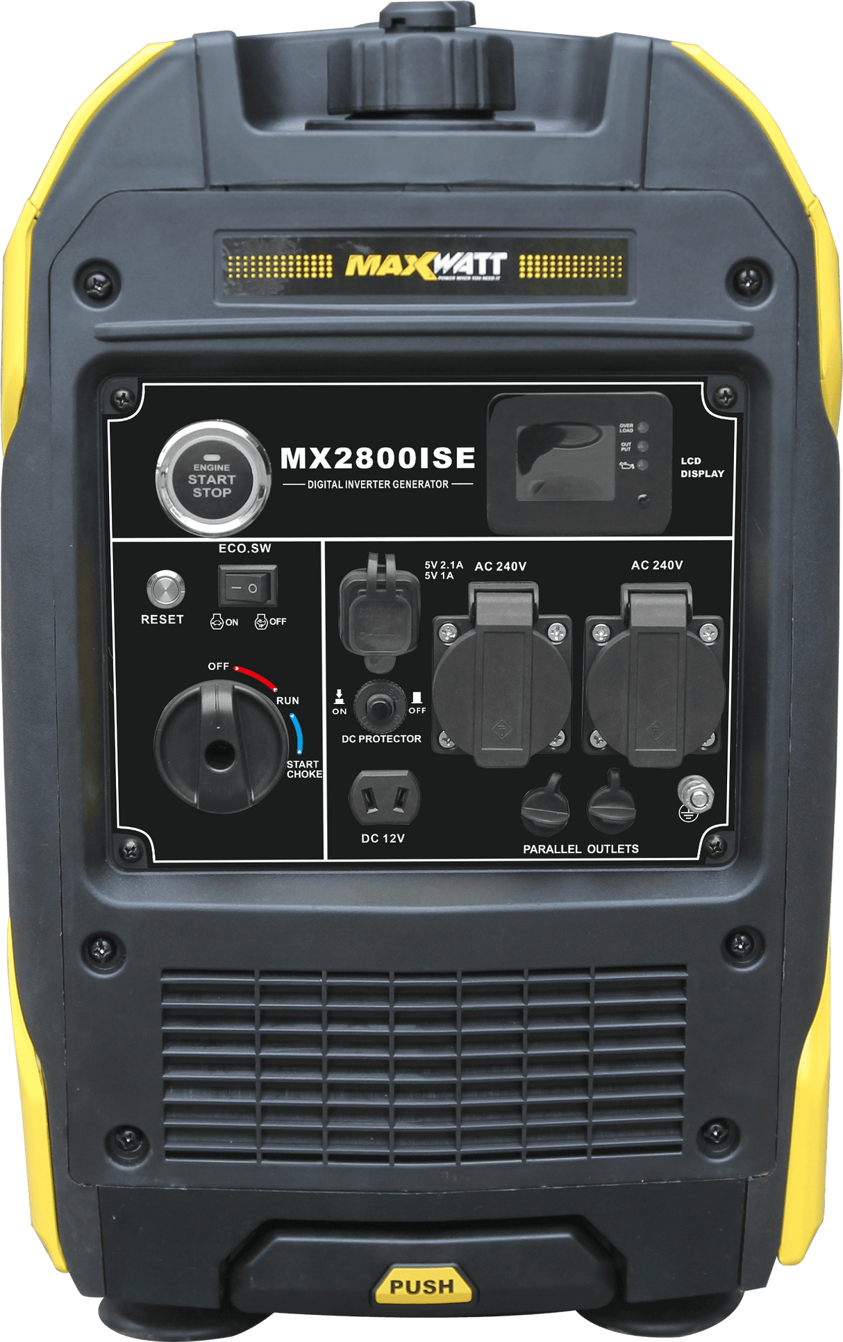 Maxwatt 3800 Watt Inverter Generator electric/Recoil/remote Start
