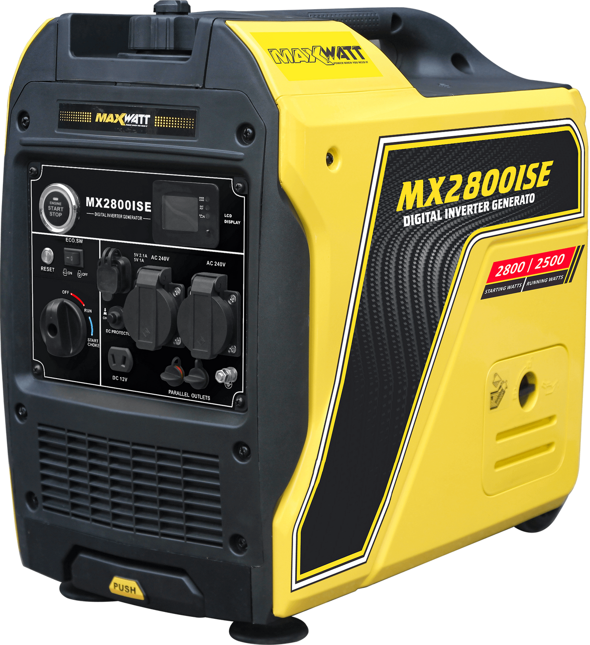 MAXWATT 2800W PURE SINE DIGITAL INVERTER GENERATOR